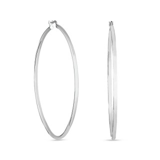 Pendientes de aro de plata 60MM