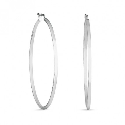 Pendientes de aro de plata 55MM