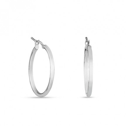 Pendientes de aro plata de 25MM