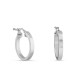 Pendientes de aro de plata plana 15MM