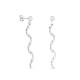 Pendientes de plata en espiral