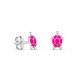 Brincos em prata com tartaruga rosa esmaltada