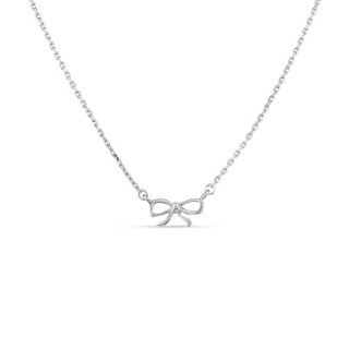 Collar de plata lazo 40CM