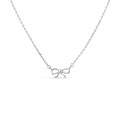 Collar de plata lazo 40CM