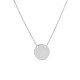 Collar de plata con medalla para grabar 42CM