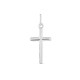 Colgante de plata Cruz de tubo
