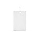 Pendente em prata com placa mediana e quadrada