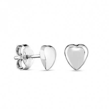 Pendientes de plata corazón