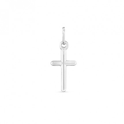 Colgante de plata con cruz tubo