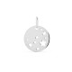 Pendente em prata com medalhas de estrelas