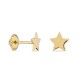 Pendientes de oro amarillo 9K en estrella