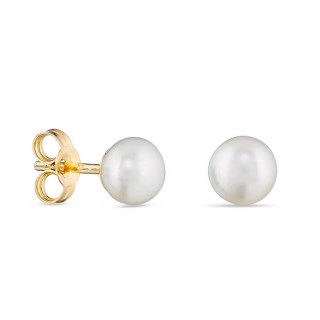 Pendientes de oro 9K en perlas 5MM