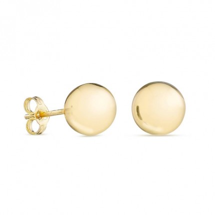 Brincos em ouro amarelo 9K com bola de 8MM