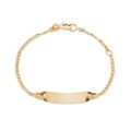 Pulseira em ouro amarelo 9K identidade de bebés 13CM