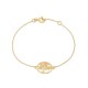 Pulsera de oro amarillo 9K árbol de la vida