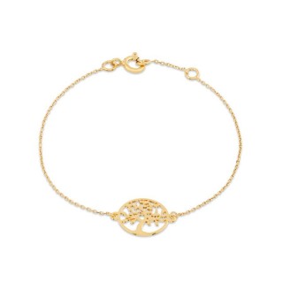 Pulseira em ouro amarelo 9K árvore da vida