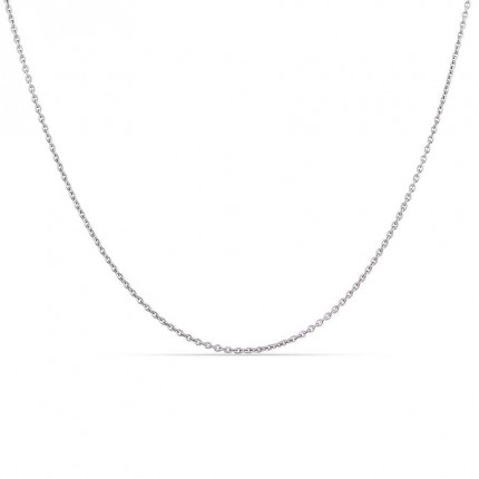 Fio em ouro branco 9K redondo e forçado, 1,10 mm