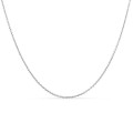 Fio em ouro branco 9K redondo e forçado, 1,10 mm