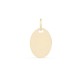 Pendente em ouro amarelo 9K com placa oval