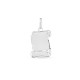 Pendente em ouro branco 9K com pergaminho