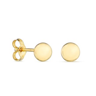 Brincos em ouro amarelo 9K com bola de 4MM