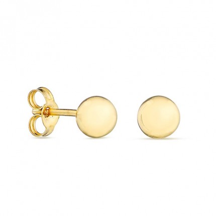 Brincos em ouro amarelo 9K com bola de 4MM