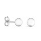 Brincos em ouro branco 9K com bola de 5MM