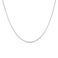 Fio em ouro branco 9K redondo e forçado, 1,30 mm