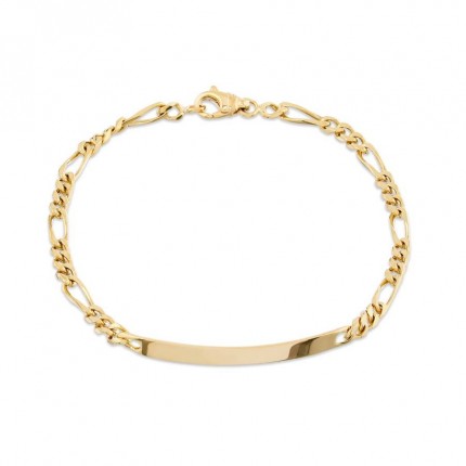Pulsera de oro amarillo 9K