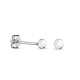 Brincos em ouro branco 9K bola de 3MM