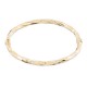 Pulsera de bañada en oro trenzada y rígida de 4MM