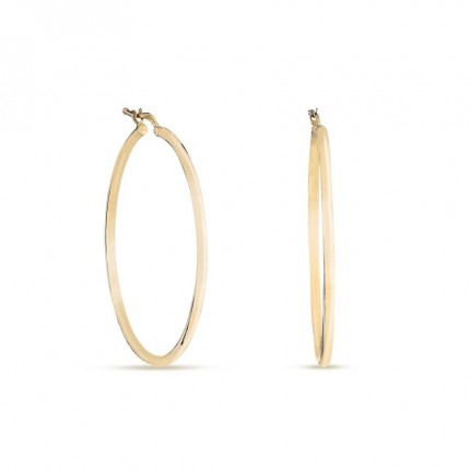 Pendientes de aro de plaque lisas 40MMx2MM