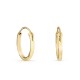 Brincos de aro plaqueados a ouro 16MM X 2MM