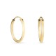 Pendientes de aro bañados en oro 20MM X 2MM