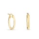 Pendientes de aro bañados en oro 15MM X 4MM