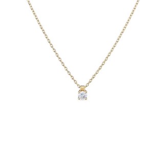 Colar plaqueado a ouro com 4 garras e 4.25 mm de 42CM
