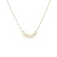 Collar bañado en oro con 7 bolas de 42CM