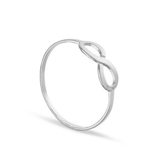 Anillo de plata con infinito