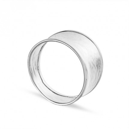 Anillo de plata ancha liso
