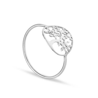 Anillo de plata con árbol de la vida
