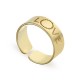 Anillo bañado en oro "LOVE" dorado