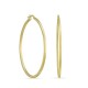 Brincos argola banhados a ouro tubo 45 mm