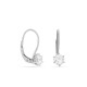 Brincos em ouro branco 9K e zircónias