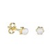 Pendientes de oro amarillo de 18K con perla cultivada