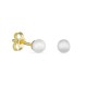 Brincos em ouro 18K com pérola cultivada de 4mm