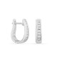 Pendientes de oro blanco de 18K con diamantes de 0.15 ct