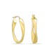 Brincos argola trançada em ouro amarelo 18K