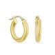 Pendientes de oro amarillo de 18K tubo 3 x 10 mm