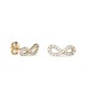 Pendientes de oro amarillo 18K símbolo infinito ciritas