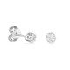 Pendientes de oro blanco de 18K con diamante 0.15 ct